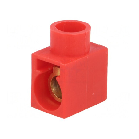 Regletă conexiuni terminale șurub 2,5mm2 400V 32A roșie | Electronic-mag.ro | Componente Electronice
