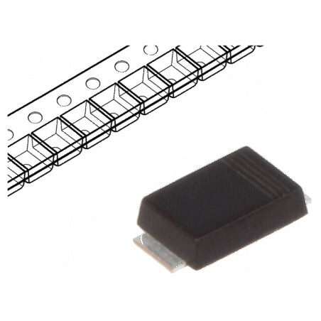 Diodă TVS 600W 5.6V 75A Unidirecțională SOD128F | Electronic-mag.ro | Componente Electronice