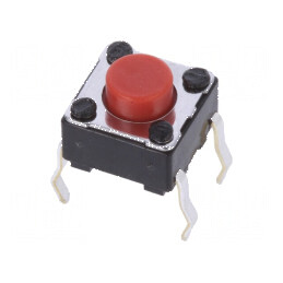 Microîntrerupător TACT SPST 0,05A/12VDC THT 2,6N 5mm | Electronic-mag.ro | Componente Electronice