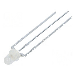 LED 3mm Roșie/Verde 60° Convex | Electronic-mag.ro | Componente Electronice