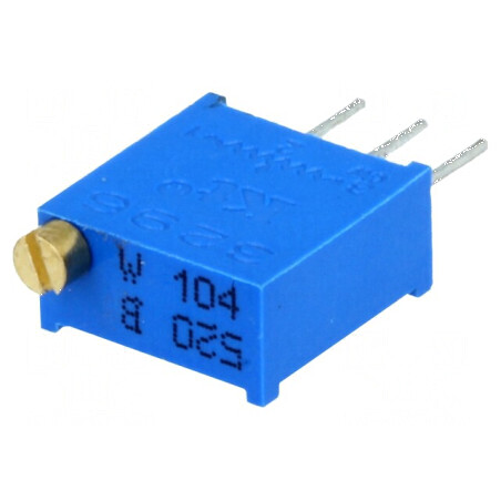Potențiometru 100kΩ 500mW THT Multitură ±10% | Electronic-mag.ro | Componente Electronice