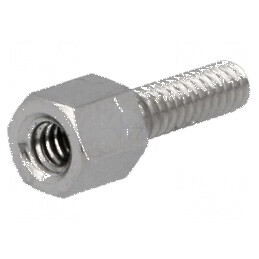 Piuliță distanțieră filetată 5mm UNC4-40 alamă | Electronic-mag.ro | Componente Electronice