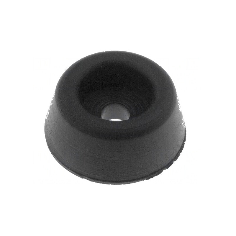 Picioruş negru din gumă H: 7,1mm, Ø15,9mm, Orif Ø3,2mm | Electronic-mag.ro | Componente Electronice Picioruş negru din gumă H: 7,1mm, Ø15,9mm, Orif Ø3,2mm | Electronic-mag.ro | Componente Electronice