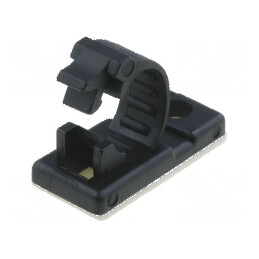 Mâner autoadeziv 7,5mm poliamidă neagră UL94V-2 | Electronic-mag.ro | Componente Electronice