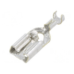 Terminal plat 6,3mm mamă 0,5-1,5mm² crimpat pe cablu | Electronic-mag.ro | Componente Electronice