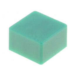 Tastă cu împingere 5,5mm pătrată verde 9x9mm 25÷70°C | Electronic-mag.ro | Componente Electronice
