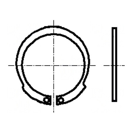Inel de blocare oțel elastic Diametru 32mm Øext 34,4mm BN 830 | Electronic-mag.ro | Componente Electronice