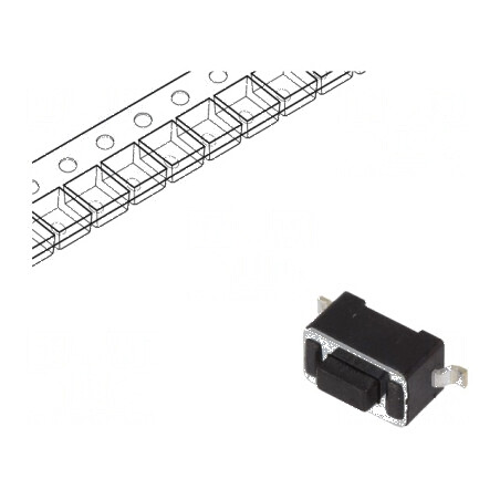Microîntrerupător TACT SPST-NO 0,05A/12VDC SMT Poz: 2 | Electronic-mag.ro | Componente Electronice