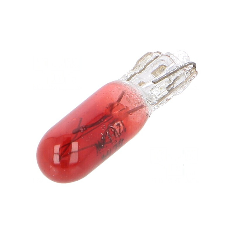 Lampă auto W2x4.6d roşie 12V 1,2W T5 VISIONPRO | Electronic-mag.ro | Componente Electronice
