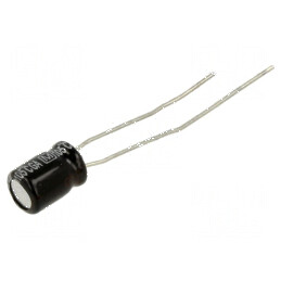 Condensator electrolitic THT 22uF 25VDC Ø5x7mm 2,5mm | Electronic-mag.ro | Componente Electronice