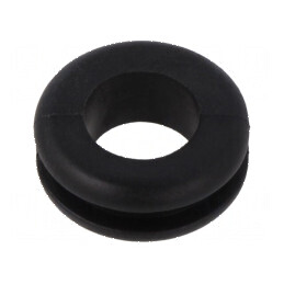 Manșon negru Ø 18mm pentru panou de max. 3mm | Electronic-mag.ro | Componente Electronice