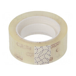 Bandă autoadezivă transparentă 18mm x 20m - Adeziv acrilic | Electronic-mag.ro | Componente Electronice