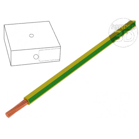 Cablu H05V-K litat 0,75mm² PVC galben-verde 300V 500V | Electronic-mag.ro | Componente Electronice