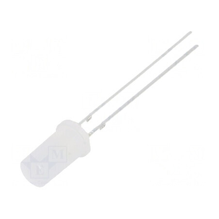 LED 5mm Alb Rece 750-900mcd 180° Plat | Electronic-mag.ro | Componente Electronice