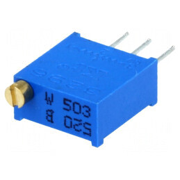Potențiometru 50kΩ 500mW THT montare multitură ±10% | Electronic-mag.ro | Componente Electronice