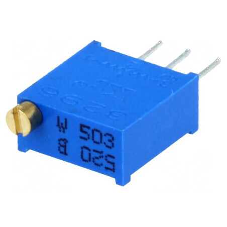 Potențiometru 50kΩ 500mW THT montare multitură ±10% | Electronic-mag.ro | Componente Electronice