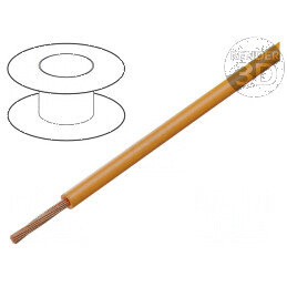 Cablu TLY litat 0,22mm2 PVC portocalie 150V 500m Clasa 5 | Electronic-mag.ro | Componente Electronice