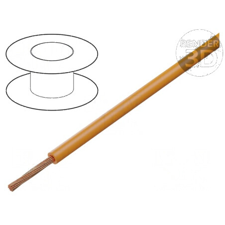 Cablu TLY litat 0,22mm2 PVC portocalie 150V 500m Clasa 5 | Electronic-mag.ro | Componente Electronice