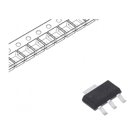 Tranzistor PNP bipolar 40V 5A SC73 SOT223 | Electronic-mag.ro | Componente Electronice
