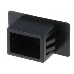 Capac de protecție poliamidă neagră UL94V-2 pentru C: 12mm -40÷85°C | Electronic-mag.ro | Componente Electronice