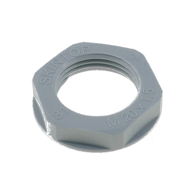 Piuliță M20 poliamidă UL94V-2 27mm gri -20° până la 100°C Pas 1,5 | Electronic-mag.ro | Componente Electronice Piuliță M20 poliamidă UL94V-2 27mm gri -20° până la 100°C Pas 1,5 | Electronic-mag.ro | Componente Electronice