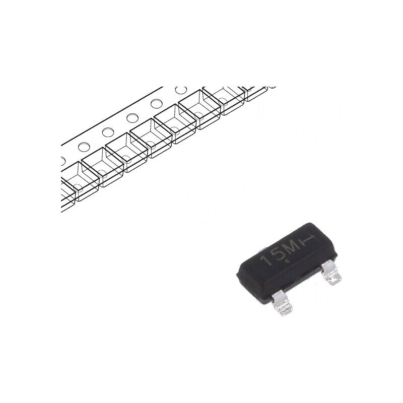 Diodă TVS 16,7V 10A 300W SOT23-3 ESD | Electronic-mag.ro | Componente Electronice