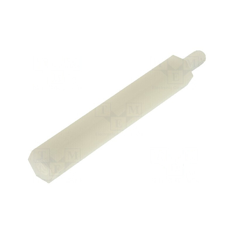 Piuliță distanțieră hexagonală poliamidă M3 33mm | Electronic-mag.ro | Componente Electronice