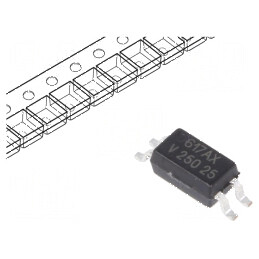Optocuplor SMD 3,75kV 80V tranzistori Ch: 1 OUT | Electronic-mag.ro | Componente Electronice