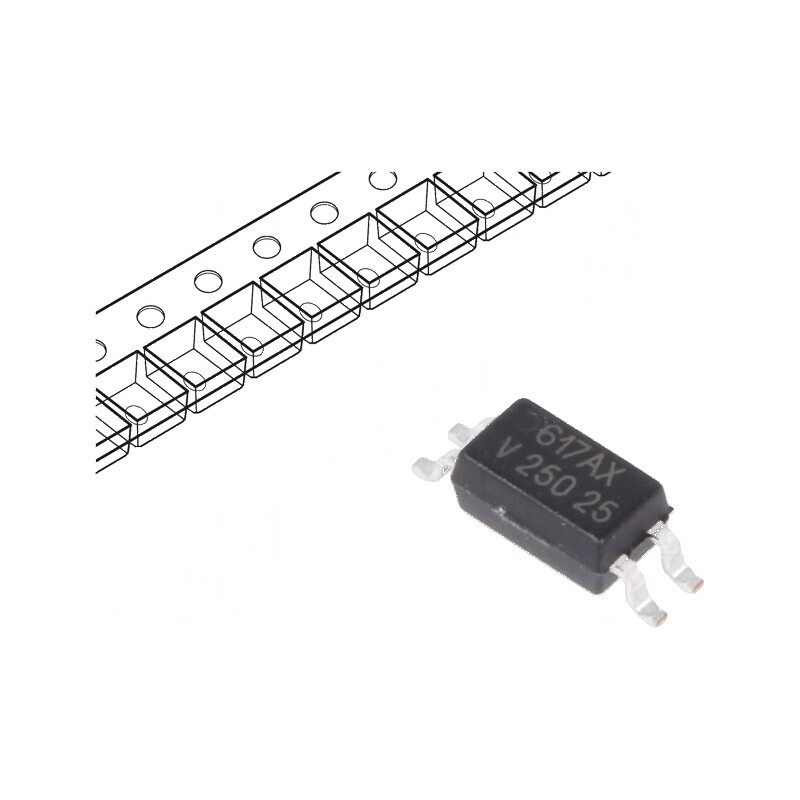 Optocuplor SMD 3,75kV 80V tranzistori Ch: 1 OUT | Electronic-mag.ro | Componente Electronice