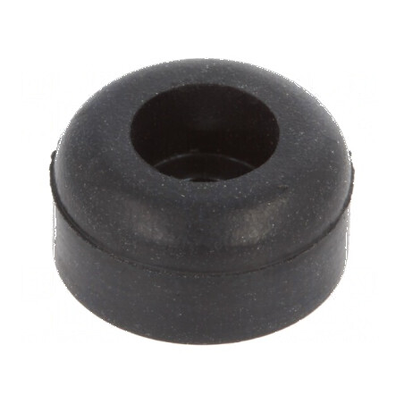 Picioruş înşurubabil negru H: 6,4mm Ø12,7mm | Electronic-mag.ro | Componente Electronice