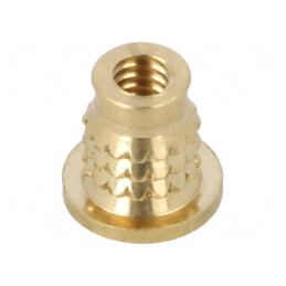 Adaos filetat alamă M2 4,2mm pentru plastic - BN 37901 | Electronic-mag.ro | Componente Electronice