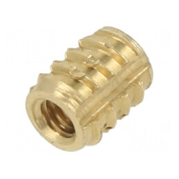 Adaos filetat alamă M2,5 5,25mm pentru plastic TRISERT® | Electronic-mag.ro | Componente Electronice