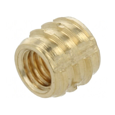 Adaos filetat alamă M3 4mm Duroplast | Electronic-mag.ro | Componente Electronice