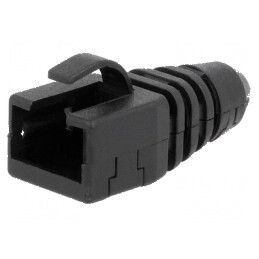 Protecție mufă RJ45 neagră - Accesoriu rețea | Electronic-mag.ro | Componente Electronice