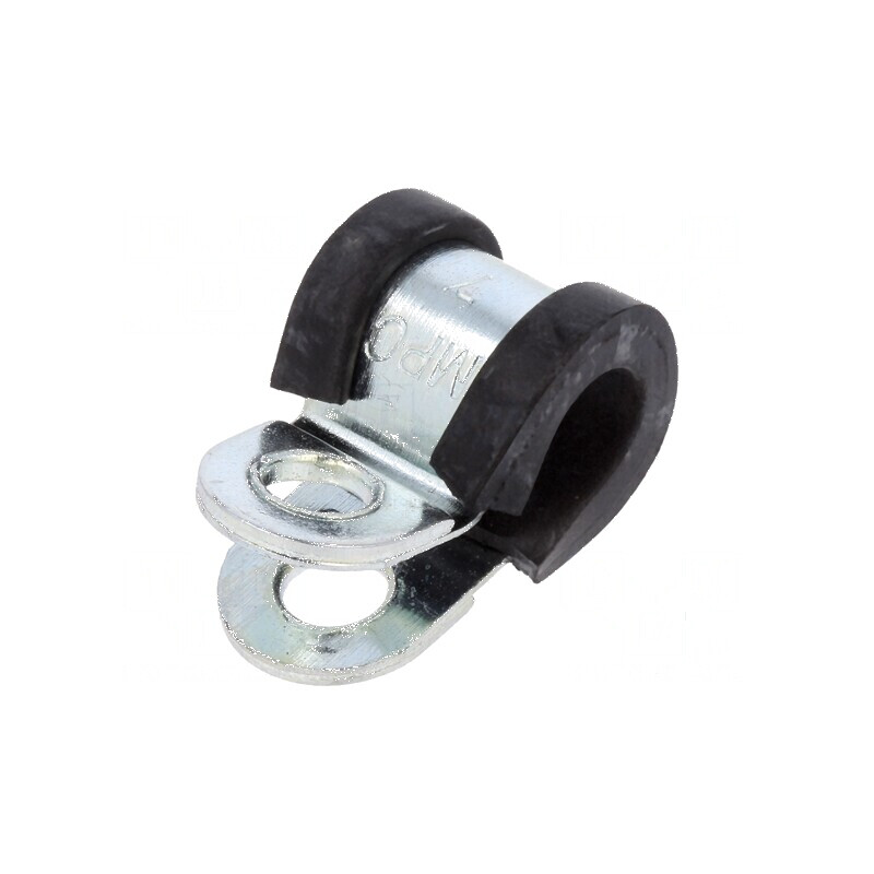 Clipsuri oţel Øbuclă 7mm W 12mm cu protecţie EPDM DL | Electronic-mag.ro | Componente Electronice