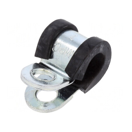 Clipsuri oţel Øbuclă 7mm W 12mm cu protecţie EPDM DL | Electronic-mag.ro | Componente Electronice