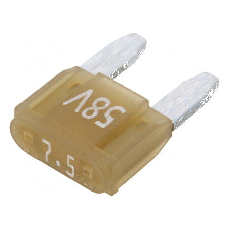 Siguranță 7,5A 58VDC auto 11,2mm aliaj de staniu | Electronic-mag.ro | Componente Electronice