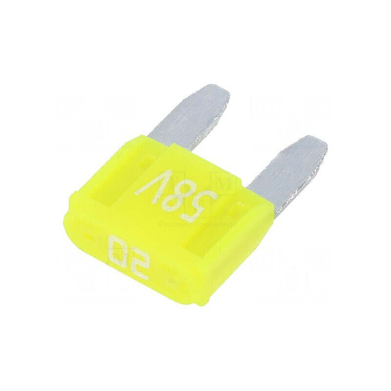 Siguranţă auto 20A 58VDC 11,2mm aliaj de staniu | Electronic-mag.ro | Componente Electronice