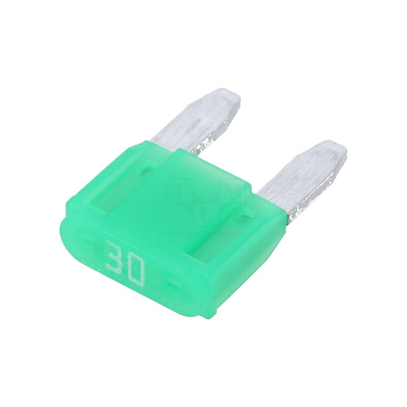 Siguranţă auto 30A 58VDC 11,2mm aliaj staniu | Electronic-mag.ro | Componente Electronice