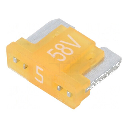 Siguranţă auto 5A 58VDC 11mm aliaj de staniu | Electronic-mag.ro | Componente Electronice