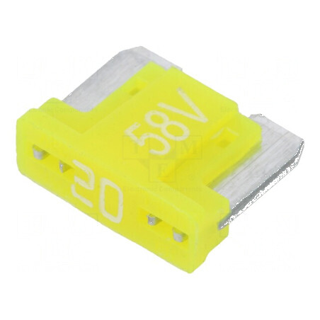 Siguranţă auto 20A 58VDC 11mm aliaj de staniu | Electronic-mag.ro | Componente Electronice