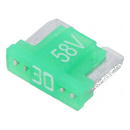 Siguranţă auto 30A 58VDC 11mm aliaj de staniu | Electronic-mag.ro | Componente Electronice