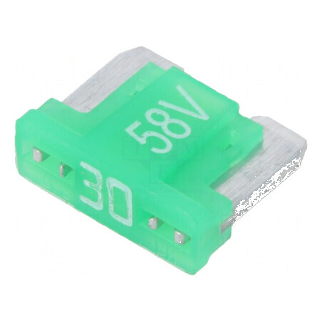 Siguranţă auto 30A 58VDC 11mm aliaj de staniu | Electronic-mag.ro | Componente Electronice