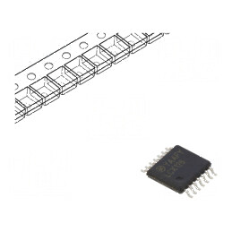 Buffer digital non-inversor IC LCX 4 canale SMD TSSOP14 2÷3.6VDC | Electronic-mag.ro | Componente Electronice