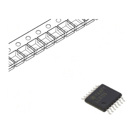 Buffer digital non-inversor IC LCX 4 canale SMD TSSOP14 2÷3.6VDC | Electronic-mag.ro | Componente Electronice