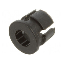 Montură LED 3mm monobloc neagră UL94V-2 L: 4,2mm | Electronic-mag.ro | Componente Electronice