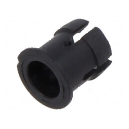 Montură LED 3mm neagră monobloc UL94V-2 L: 5mm | Electronic-mag.ro | Componente Electronice