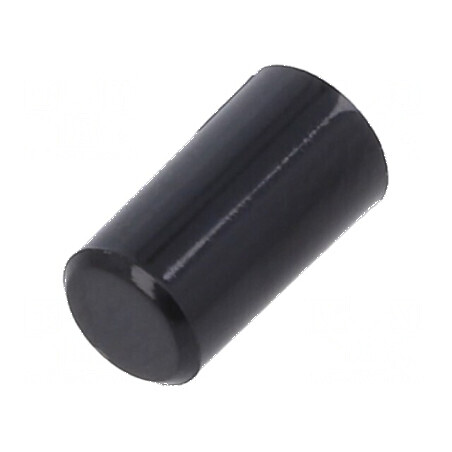 Tastă rotundă neagră Ø5,08x9,05mm | Electronic-mag.ro | Componente Electronice