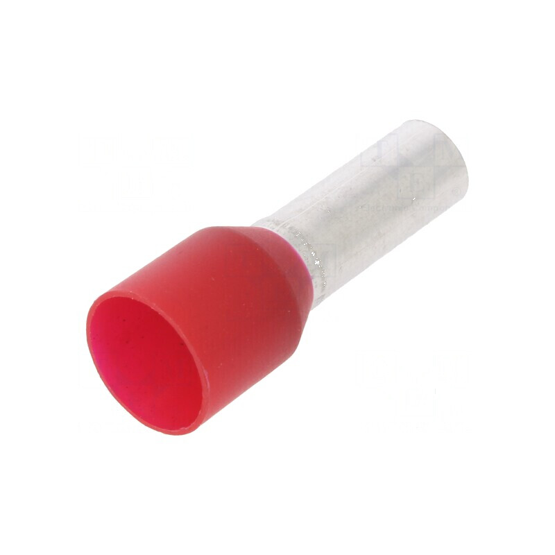Vârf izolată 10mm2 12mm cositorit roşie pentru tub de capăt | Electronic-mag.ro | Componente Electronice