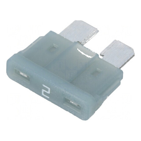 Siguranţă auto 2A 58VDC 19,3mm aliaj de staniu | Electronic-mag.ro | Componente Electronice